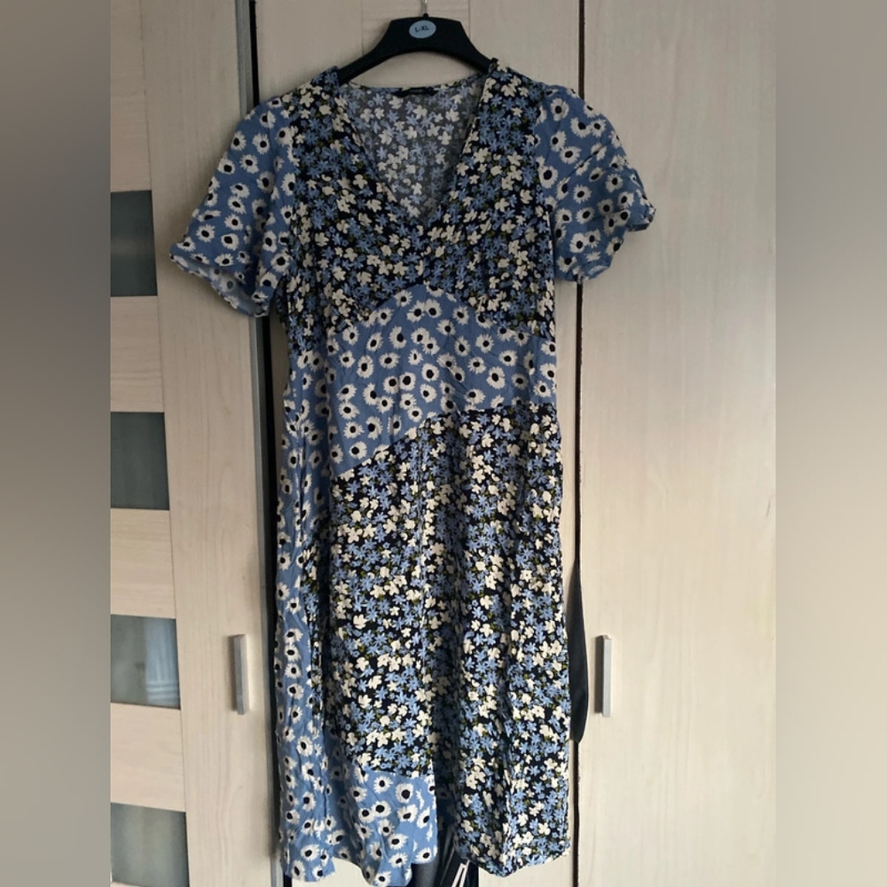 George Blue Floral Midi Dress